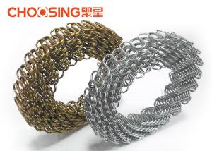 China Economical 3.6mm In Roll Furniture Upholstery Zig Zag Springs Nosag Springs Black Color wholesale