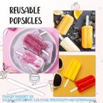 4.5 Inch Acrylic Sticks, Reusable Ice Cream Sticks, Ice Cream Sticks, Cake Molds