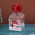 Custom Logo Folding Plastic PVC Cake Box Clear Gift PET Box For Christmas Apple