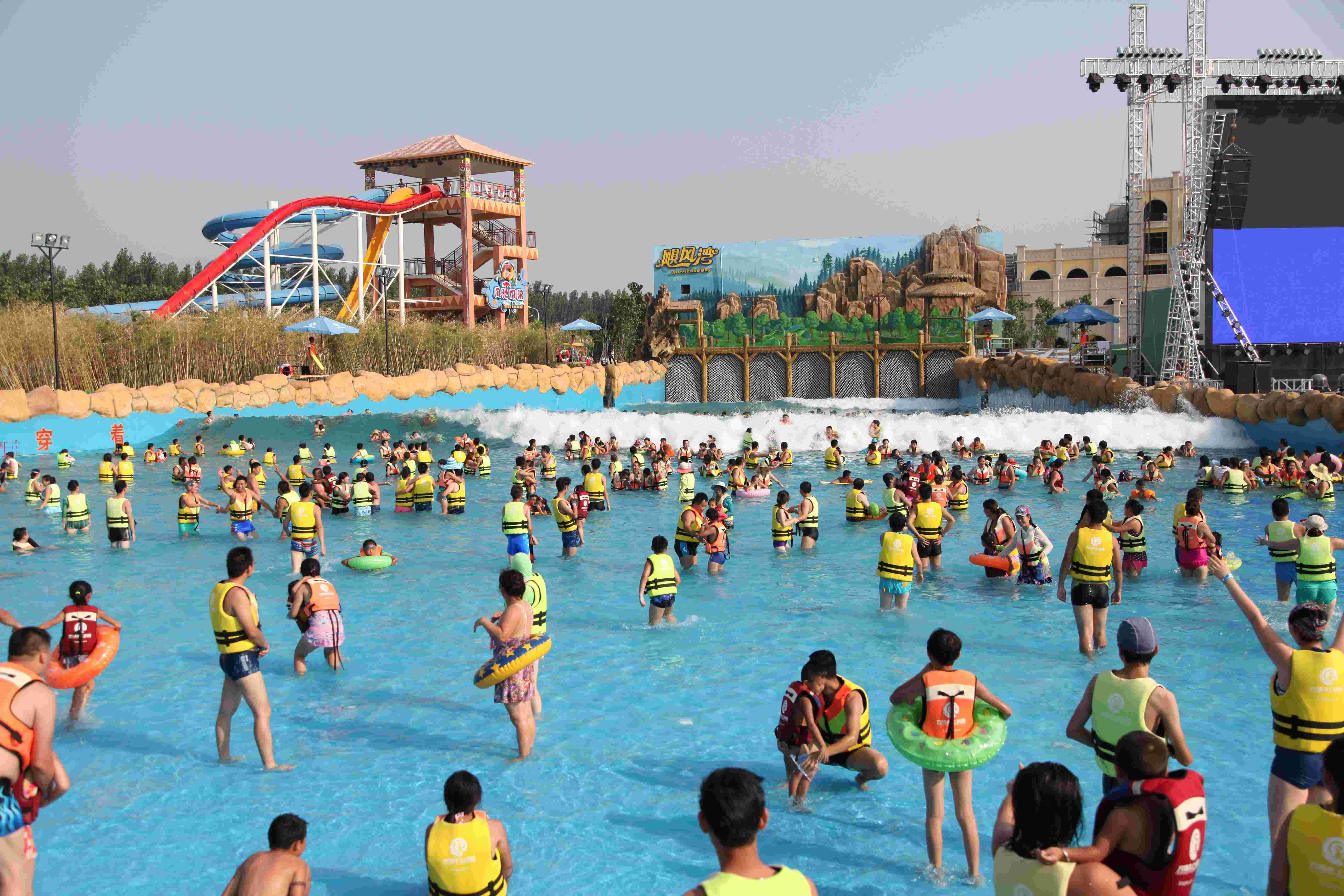 Customized Pneumatic Wave Generation For Wave Pool With 5000 SQM