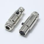 Mechanical Keyboard Cable Audio Microphone Metal XLR 4P Connector Coupling Type