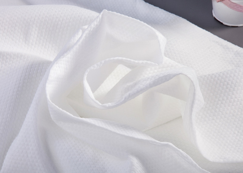 viscose Raw White Spunlace Nonwovens For Dry Wipes 30g-80g