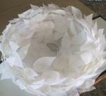 Collapsible Round White Leaf Lampshade D300 For Living Room