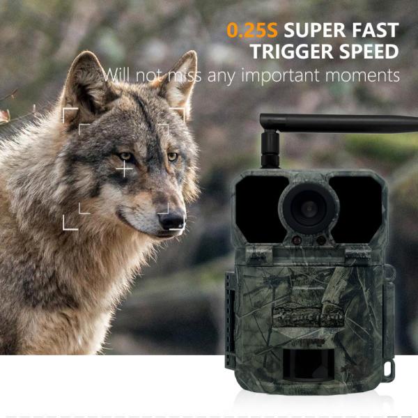 CMOS Sensor 4G Trail Camera Dust Proof 30MP Waterproof Cellular Trail Camera