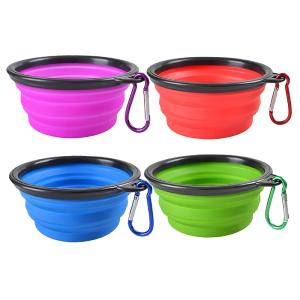 China 4 Pack TPE Collapsible Dog Travel Bowl Water Dish wholesale