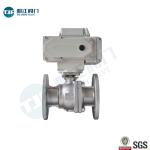 Industrial Stainless Steel Ball Valve , ASME B16.10 Electric Actuated Ball Valve
