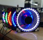 NEW design 12v 120*120*25mm Ring LED PC Case Fan