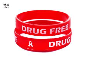 China Soft Enamel Imprinted Custom Wrist Bracelets Silicone Wristbands For Events wholesale