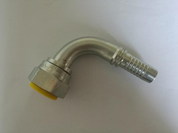 90 Degree BSP Industrial Hose Fittings Female 60 Degree Cone With Cr3 Zinc