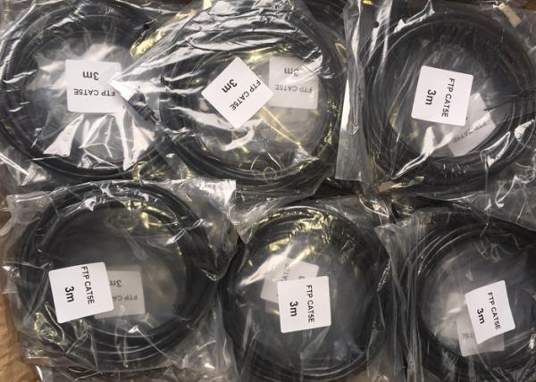 3M FTP Rj45 Patch Cable , Outdoor Cat5e Lan Cable Patch Cords PE PVC Double