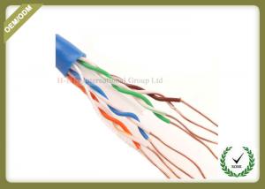 China Cat6 Utp Network Fiber Cable Solid Copper Pass Fluke Test 4 Pair 305m wholesale