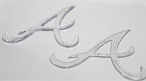 China Custom Imitate Ice Semi Transparent Glossy TPU Logo Heat Transfer Label for Clothes wholesale