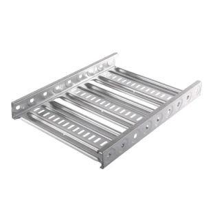 China Ladder Type Cable Tray Carbon Steel Electro-Galvanized Side Rail Height 25mm 300mm wholesale