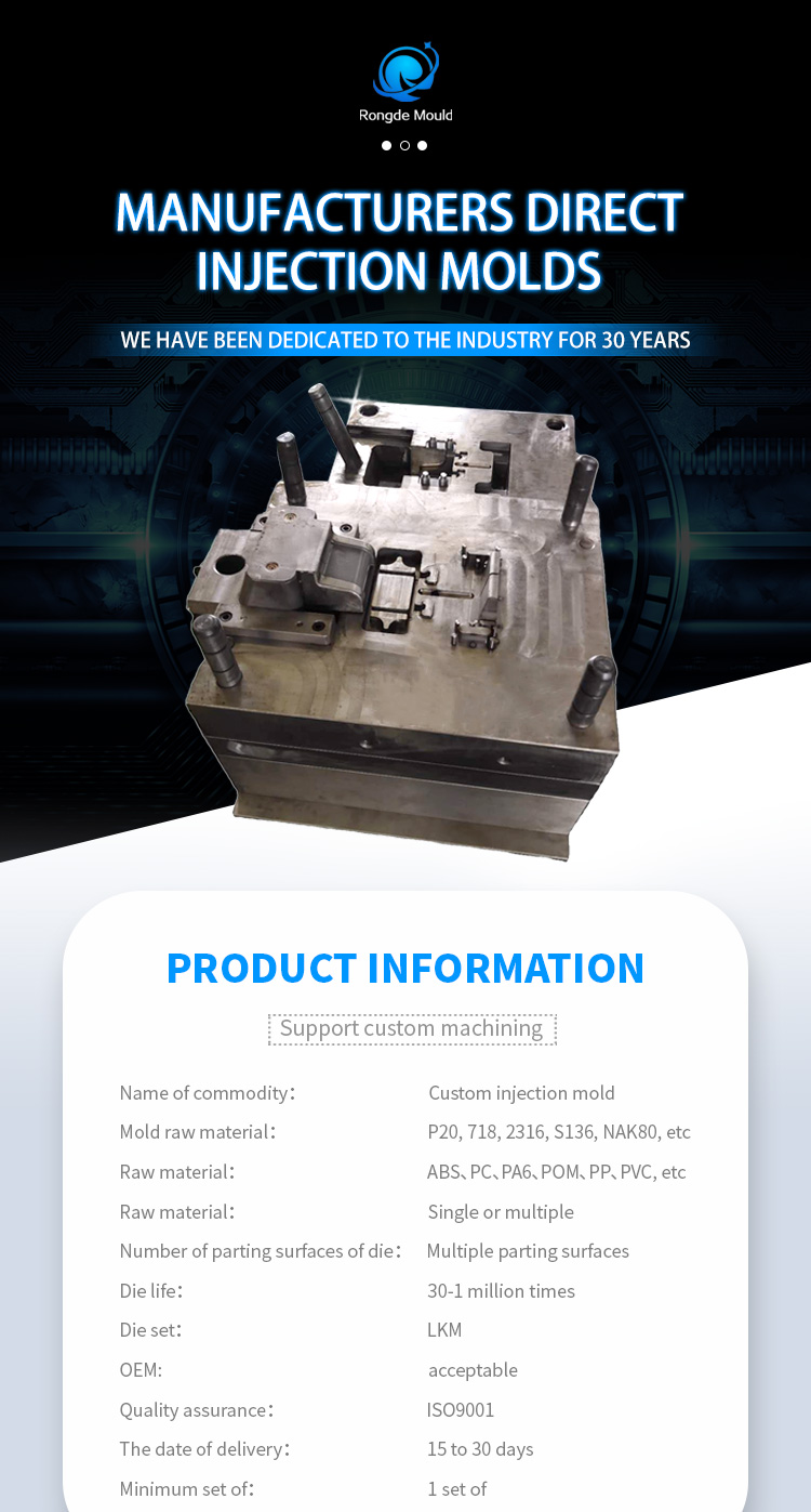 Custom Injection Rubber Die Casting Service ABS/PC/POM/PP/PS/PE/PVC/PA6/PA66/PMMA/TPU/TPE/PU
