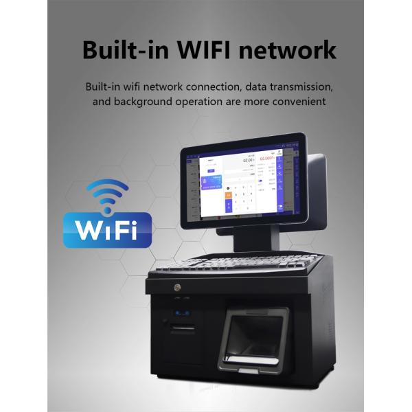 14-Inch Dual Screen POS System Thermal Transfer Printer Technology for Android Win7/10 All-in-One POS Terminal