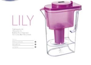China Red Alkaline Water Filter Jug 8.5-10 PH , Antioxidant Brita Water Filter Kettle wholesale