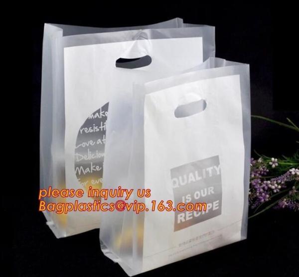 100% Biodegradable Hdpe/Ldpe Die Cut Patch Handle Personalized Color Printed