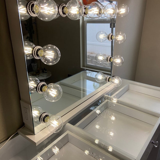 Custom Designs Vanity Lights Ideal for Table Desktop Dresser and Bathroom Dressing