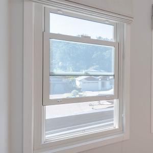 China Double Hung Security PVC Doors Window Customized Size Magnetic Screen wholesale