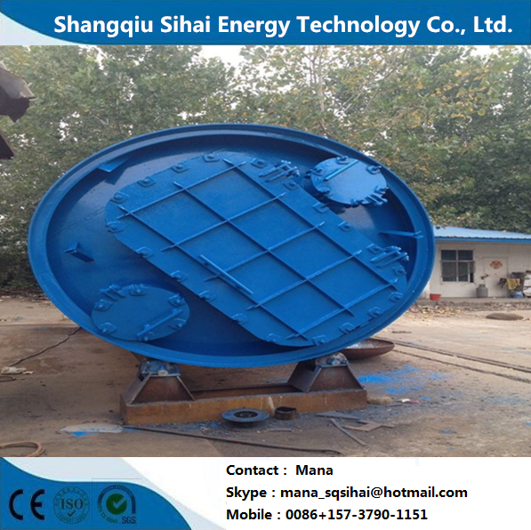 380V Used Plastic Tyres Recycling Machine For Fuel Oil Carbon Black Directly Heating