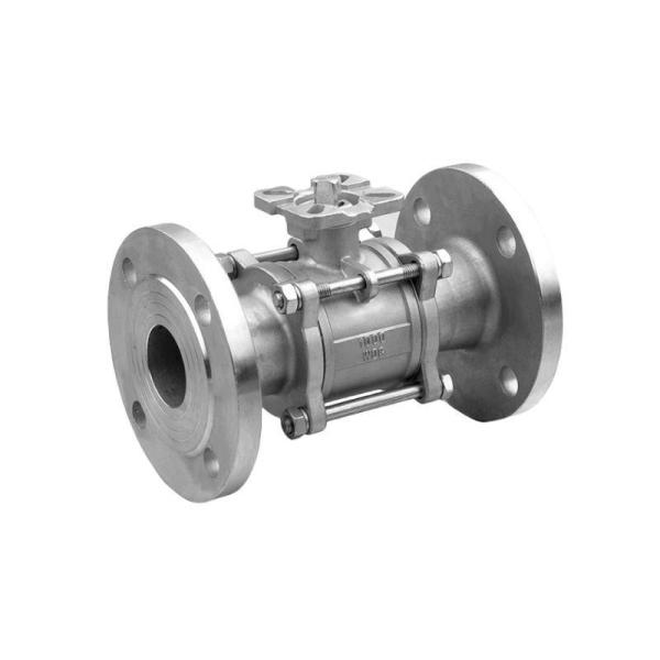 High Platform Ball Valve for DN15-DN100 Stainless Steel 3PC Flange Valve and