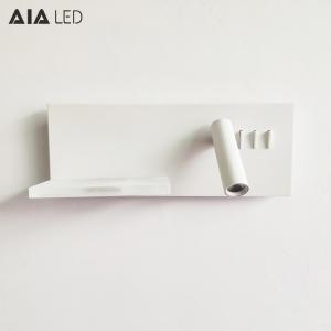 China Mobile wireless charging wall mounted usb reading light/Interior reading wall light headboard reading light for villa wholesale