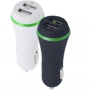 China Shenzhen Universal Dual Ports Quick USB Car Charger Double USB Fast Car LED Luminous car charger wholesale