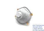 Comfortable Valved Dust Mask Conical Shape FFP2 Carbon Mask White Color CE