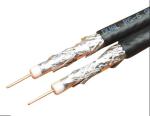 Dual RG6 Quad CATV Coaxial Cable 18 AWG CCS 60% AL Braid CM Rated PVC Jacket