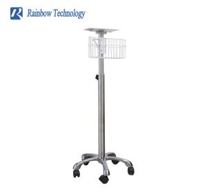 China Vital signs monitor ICU bedside multi-parameter patient monitor trolley wholesale