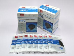 China CE0370 Standard FFP2 Protective Mask Black And White Without Breathing Valve wholesale