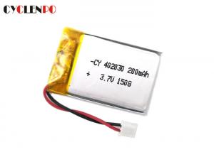 China LP-402030 Bluetooth Headset Battery , 3.7 V Li Poly Rechargeable Battery Pack 200mah on sale