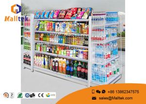 China Adjustable Color Supermarket Gondola Shelving Strong Construction Capacity wholesale