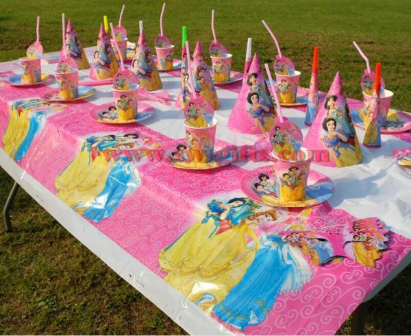 Princess Snow white Cinderella Kids Birthday Party Decoration Set Party Supplies