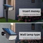 Solar Powered 53 Led Garden Lights Ip65 Waterproof Outdoor Lawn Light with CRI