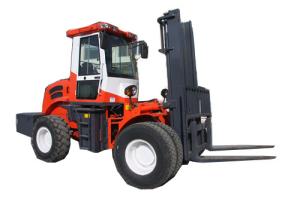 China Off Road Diesel Powered Forklift Pallet Fork Truck 5500kg 4WD With CE wholesale