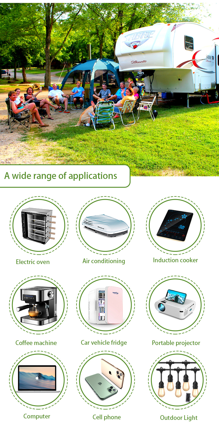 LiFePO4 RV Camper Battery Pack 12V 300Ah 400Ah For 3KW Inverter
