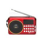 FM/MW/SW 3 Band Coffee/Wooden Rechargeable Portable Radio with Built In Speaker