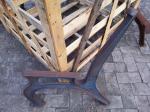 Outdoor Cast Iron Garden Bench Parts / Powder Coating Cast Iron Park Bench Legs