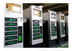 China 19 LCD Charging Stations For Cell Phones , Mobile Charging Station Kiosk wholesale