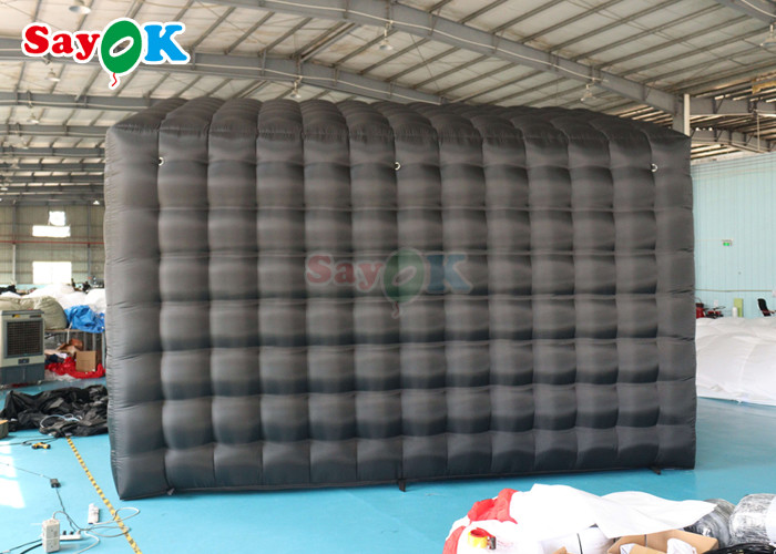 Black LED Music Bar Mobile Night Club Tent Commercial Inflatable Nightclub With Disco Light