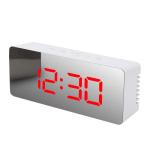 Household Thermometers Creative LED Mirror Digital Electronic Clock For Bedside