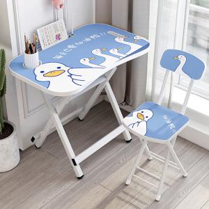 China Desktop Folding Study Table And Chair Set For Students Plastic wholesale