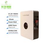 5kWh PowerWall Home Energy Storage System 51.2V 100Ah LiFePO4 Battery