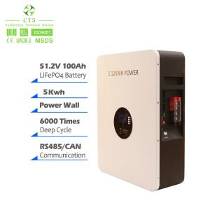 China 5kWh PowerWall Home Energy Storage System 51.2V 100Ah LiFePO4 Battery wholesale
