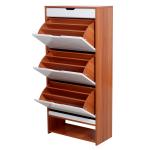 MDF Melamine Height 147cm Woodwork Shoe Cabinet 0.097m3 CBM