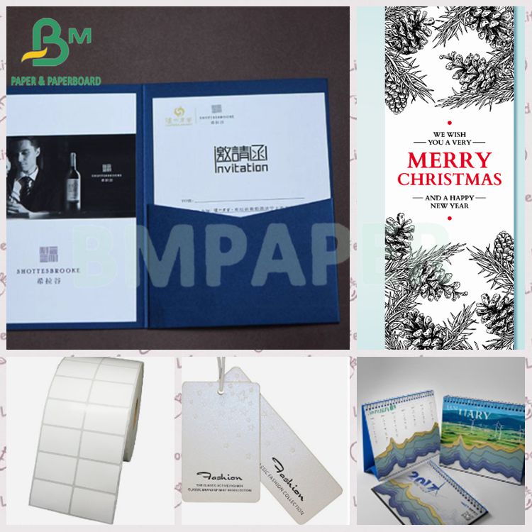 White 350gsm 400gsm High Stiffness Two Sides Glossy C2S Art Paper