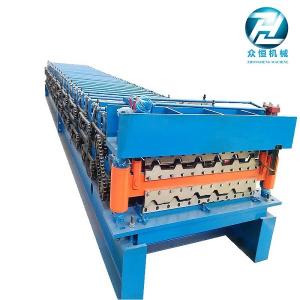 China Corrugated Iron Sheet Metal Roof Roll Forming Machine With High Capacity wholesale