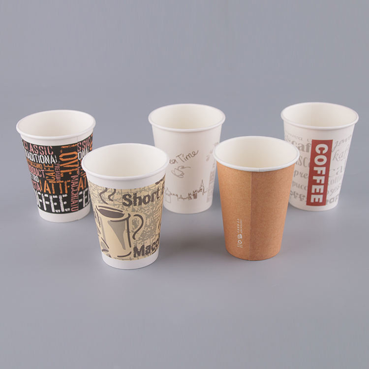 16oz Customized Disposable Paper Cup For Coffee And Milk Tea