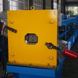 China Rain Water Steel Downspout Roll Forming Machine With Elbow Chain Drive wholesale